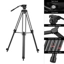 WEIFENG WF-717AH Fluid Tripod with Handle for Photography and Video DSLR