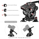 WEIFENG WF-717AH Fluid Tripod with Handle for Photography and Video DSLR