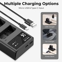 K&F Concept NP-F970 Dual Slot Charger with 2 Pack Battery