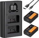 K&F Concept LP-E8 Battery and Charger Set with Dual Slot Charger