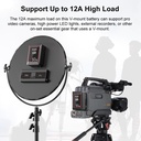 KingMa OLED V Mount Battery VK50 50Wh 14.8V Mini Pocket-V-Mount Battery Support 65W PD USB-C Fast Charger