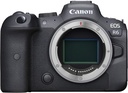 Canon EOS R6 Full-Frame Mirrorless Camera with 4K Video, Full-Frame CMOS Senor, DIGIC X Image Processor, Dual UHS-II SD Memory Card Slots, and Up to 12 fps with Mechnical Shutter, Body Only, Black(Body)