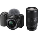 Sony ZV-E10 Mirrorless Camera with 16-50mm and 70-350mm Lenses Kit