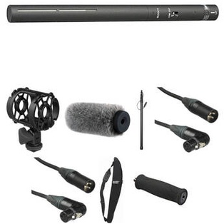 Sony ECM-673 Short Shotgun Microphone Location Recording Kit