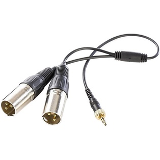 Saramonic SR-UM10-CC1 3.5mm TRS to Two XLR Male Output Y-Cable for Wireless Mic Systems