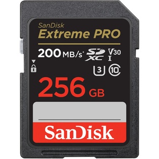SanDisk 256GB Extreme PRO UHS-I SDXC Memory Card 200mb/s
