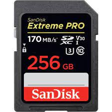 SanDisk 256GB Extreme PRO UHS-I SDXC Memory Card 170mb/s