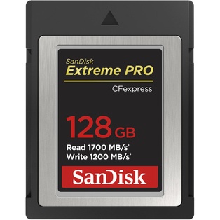 SanDisk 128GB Extreme PRO CFexpress Card Type B 1700 MB/s