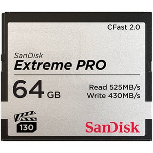 SANDISK EXTREME PRO 64GB 525MB/S CFAST 2.0 CARD