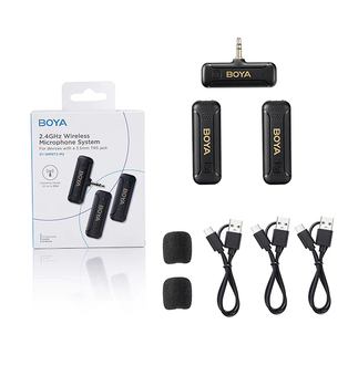 BOYA BY-WMT3T2-M2 Mini 2.4GHz Wireless Microphone