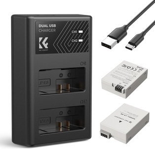 K&F Concept LP-E8 (1200mAh) Battery and Charger Set with Dual Slot Charger_Canon