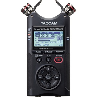 TASCAM DR-40X 4-Channel / 4-Track Portable Audio Recorder and USB Interface with Adjustable Mic